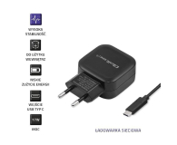 Qoltec Ładowarka Sieciowa 2 x USB 3,4A 17W + USB-C - 385368 - zdjęcie 8
